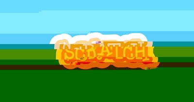 The Scratch logo showing visible glitch effects as a metaphor for broken code.